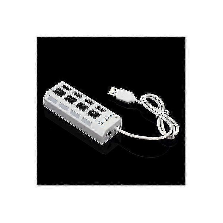 2025 4 Port Hi-Speed USB 2.0 HUB w/ ON/OFF Switch for Laptop PC