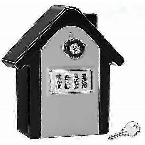 Key safe Wall Mounted Key Safe Box with Digital Code & Emergency Keys, Large Key Safe Box Format Outdoor Key Chest for Home, Office, Garages