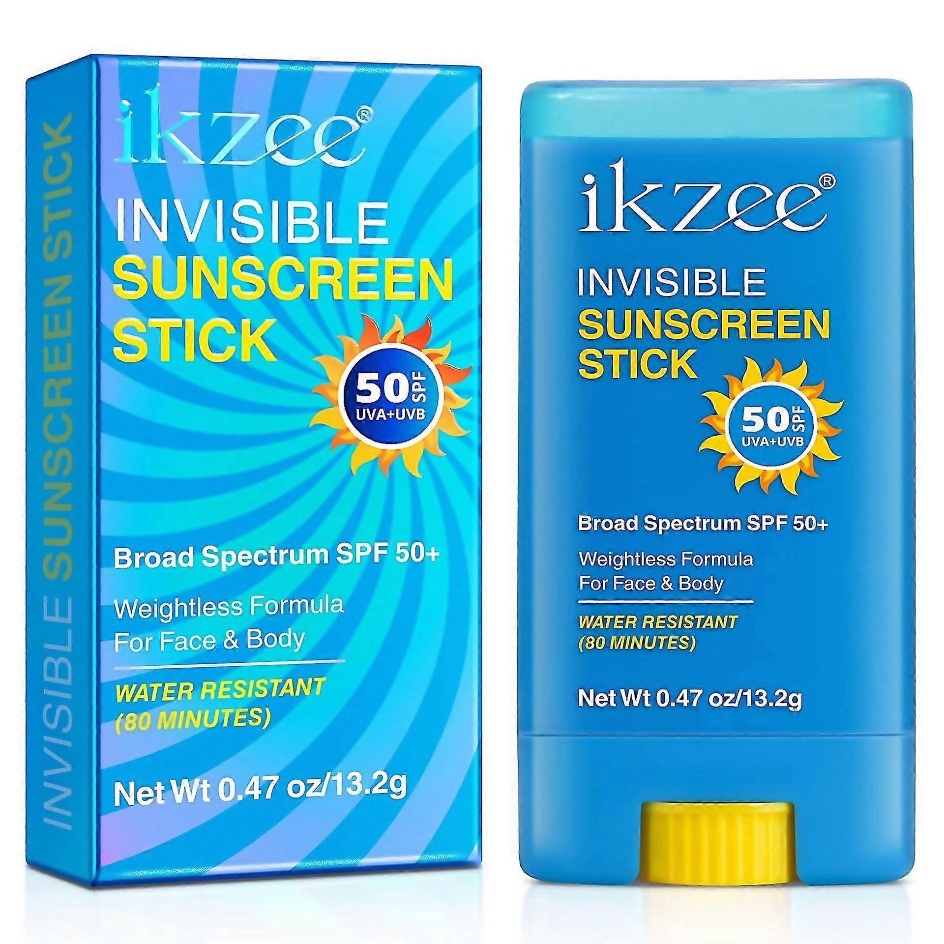 Pour un écran solaire invisible en stick SPF 50, protection UVA/UVB renforcée, hydratant à large spectre