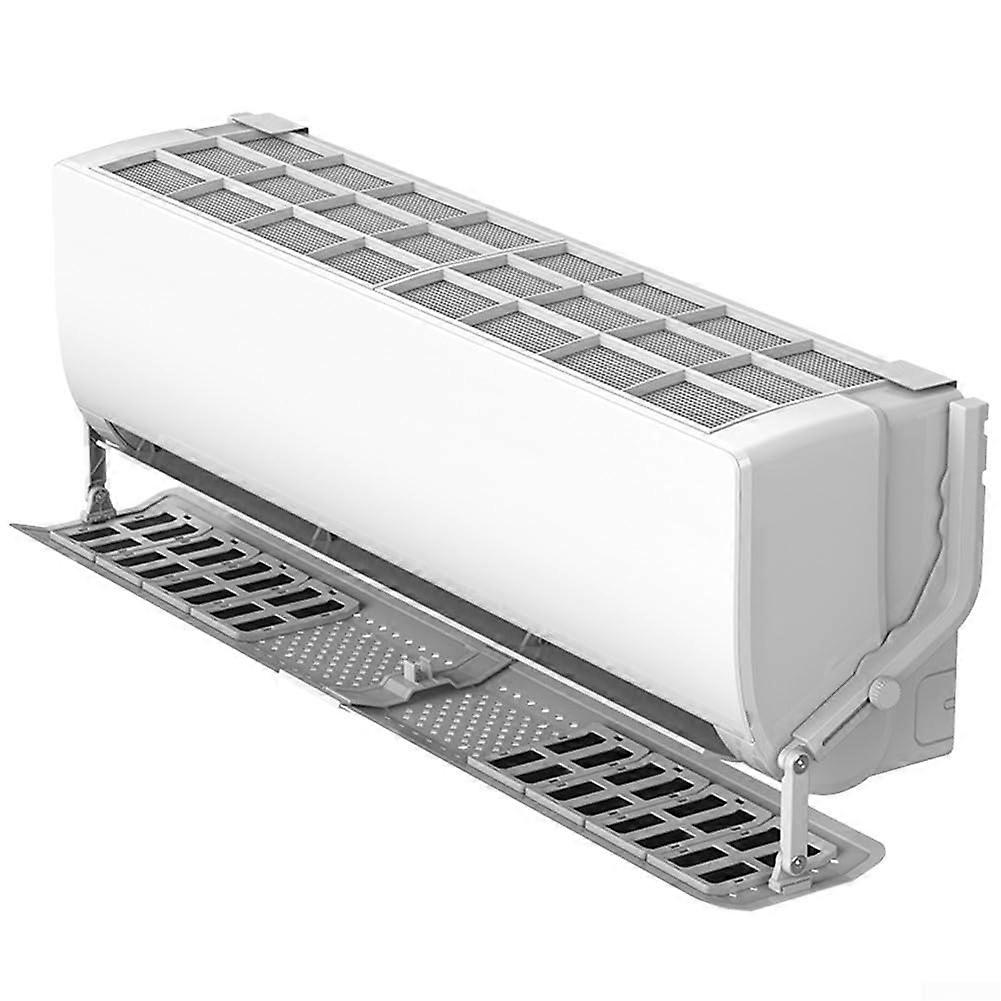 Air Conditioner Wind Deflector Adjustable Telescopic Shield For WallMounted AC Units White ABS 57105 CM Filter Cotton