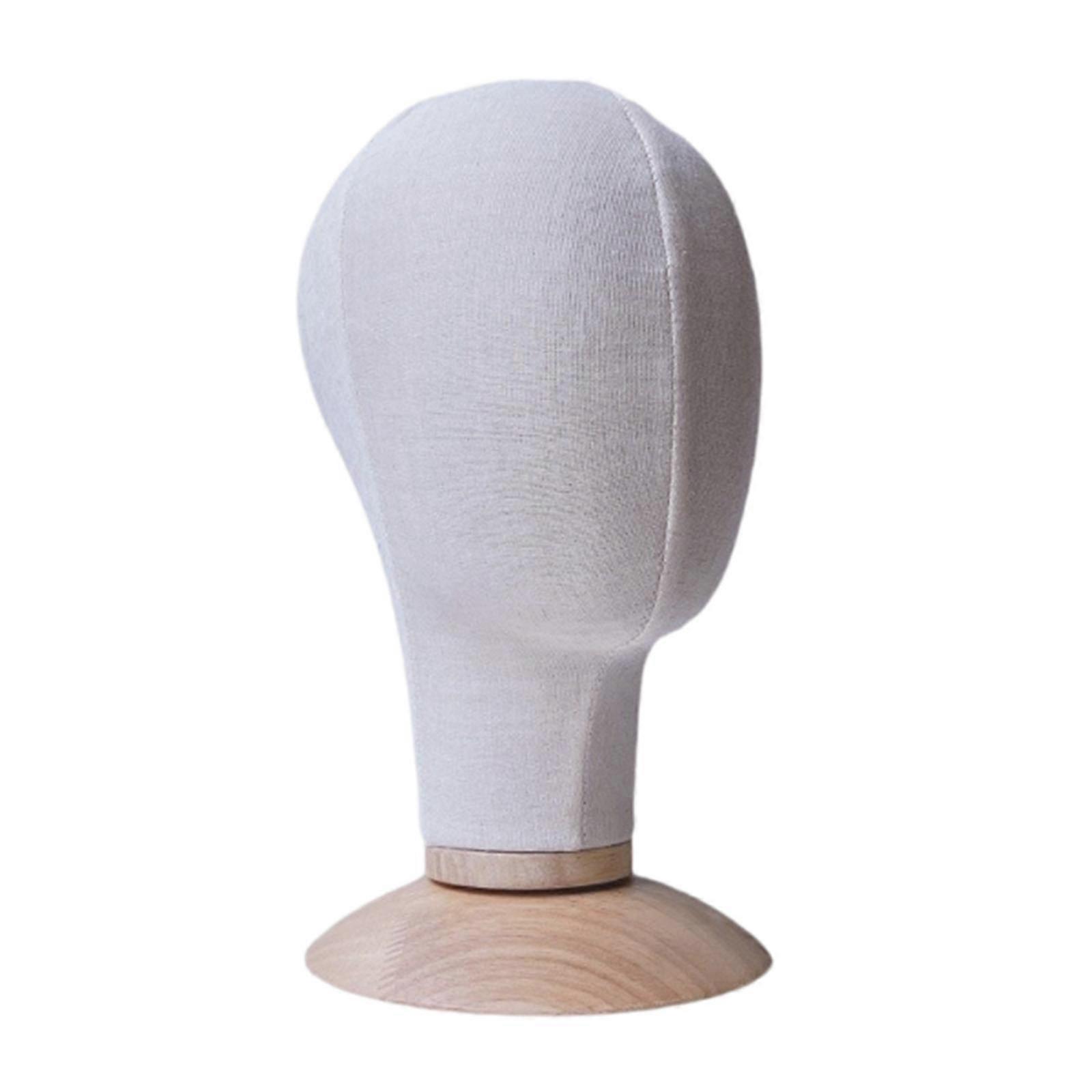 Manikin Head Model with Base Portable Wig Stand for Jewellery Scarf Beginner