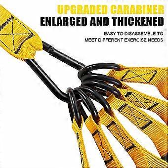 300LBS High Strength Resistance Bands Training Set Puller Elastic Belt Tension Rope Fitness Puller Rope Yellow