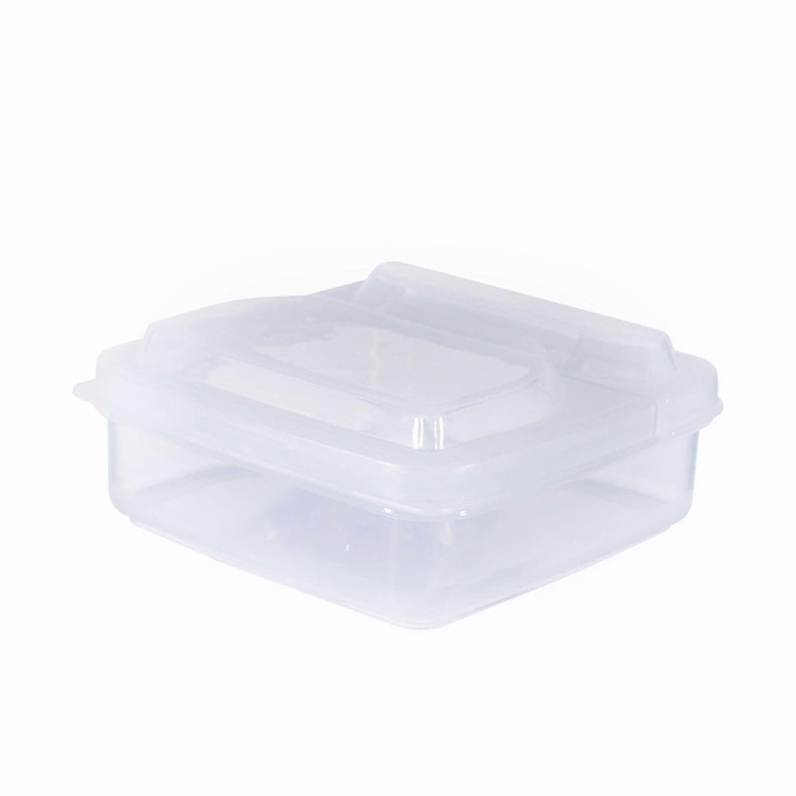 Käsescheibe Aufbewahrungsbox Clamshell Design Stapelbare Frischhaltebox Kühlschrank Zwiebel Ingwer