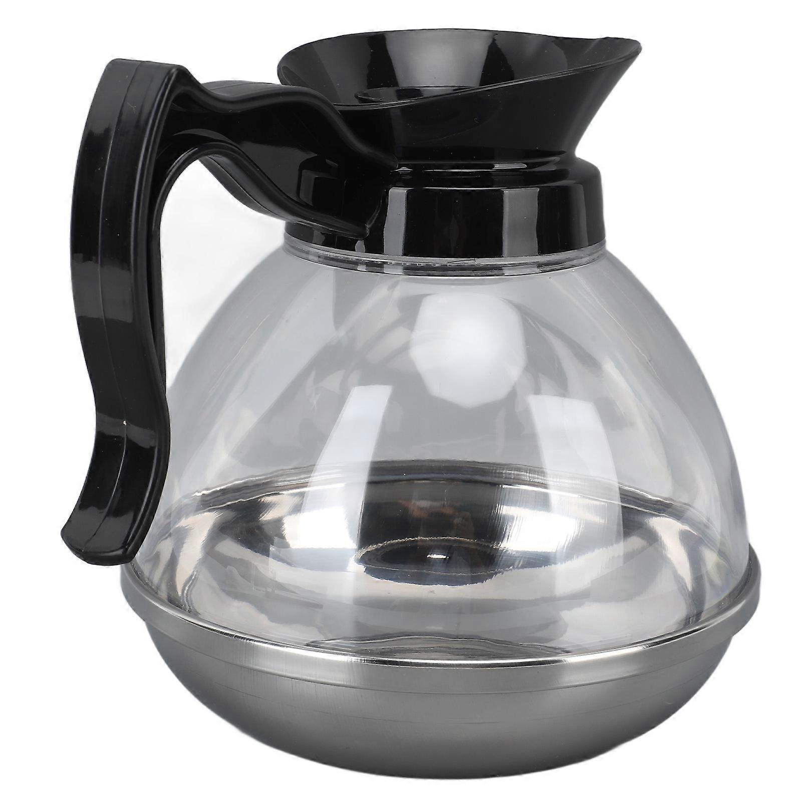 Replacement Coffee Pot 1.2QT ABS Universal Coffee Maker Pot with Comfortable Handle and Tight Fit Spout for Coffee Machine Stove 
