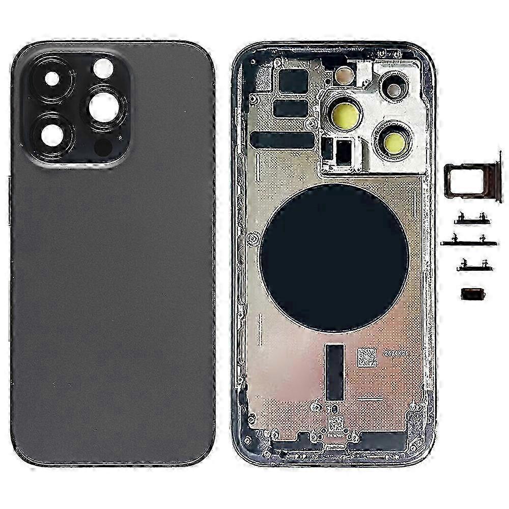 For iPhone 14 Pro Battery Back Cover with Side Keys & Card Tray