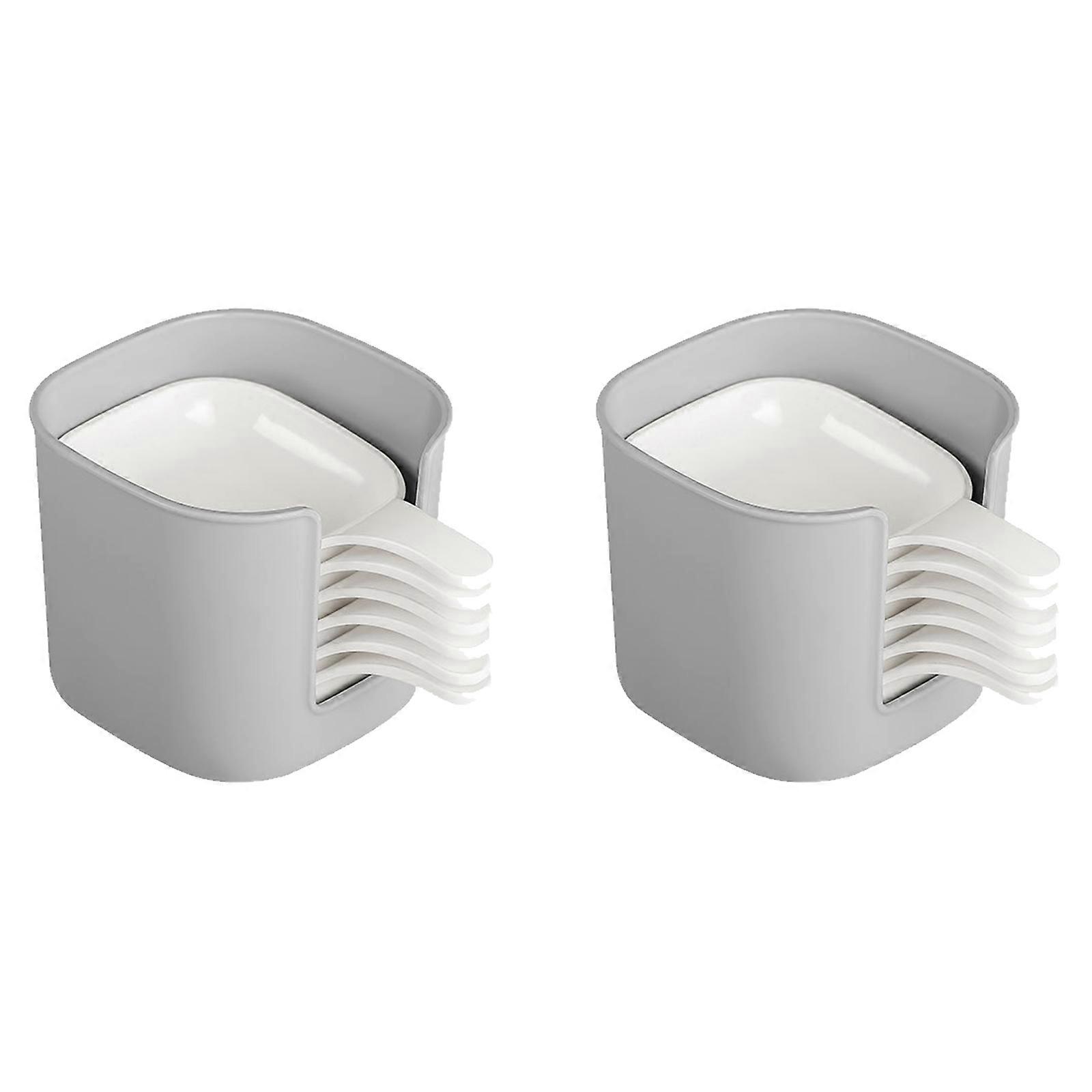 Sauce Container Set with Nonslip Base for Parties Gatherings Easy to Store Condiment Dishes For Appetizer Presentation Multicolor