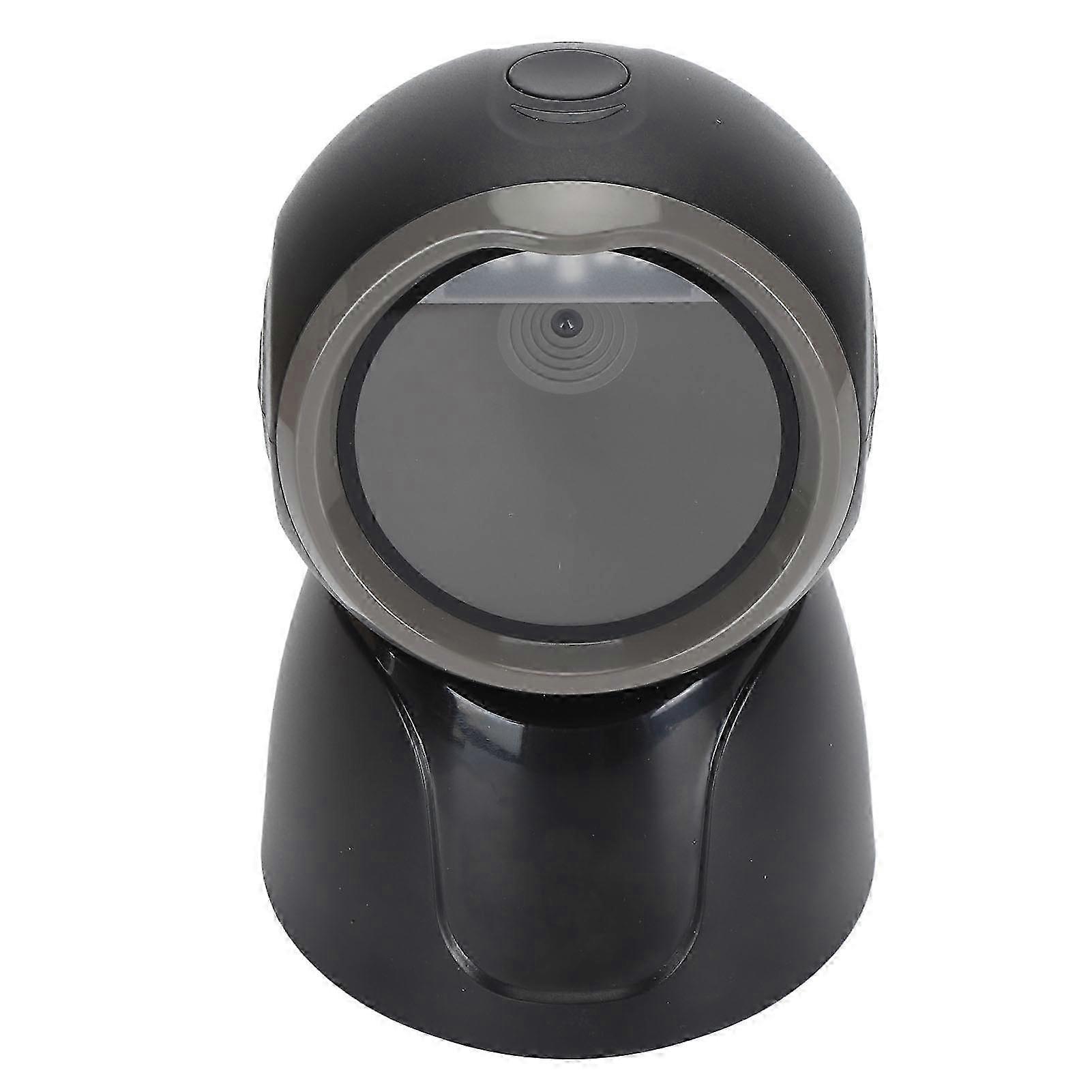 USB Omnidirectional Barcode Scanner - Hands-Free 1D 2D QR Reader for European Banks