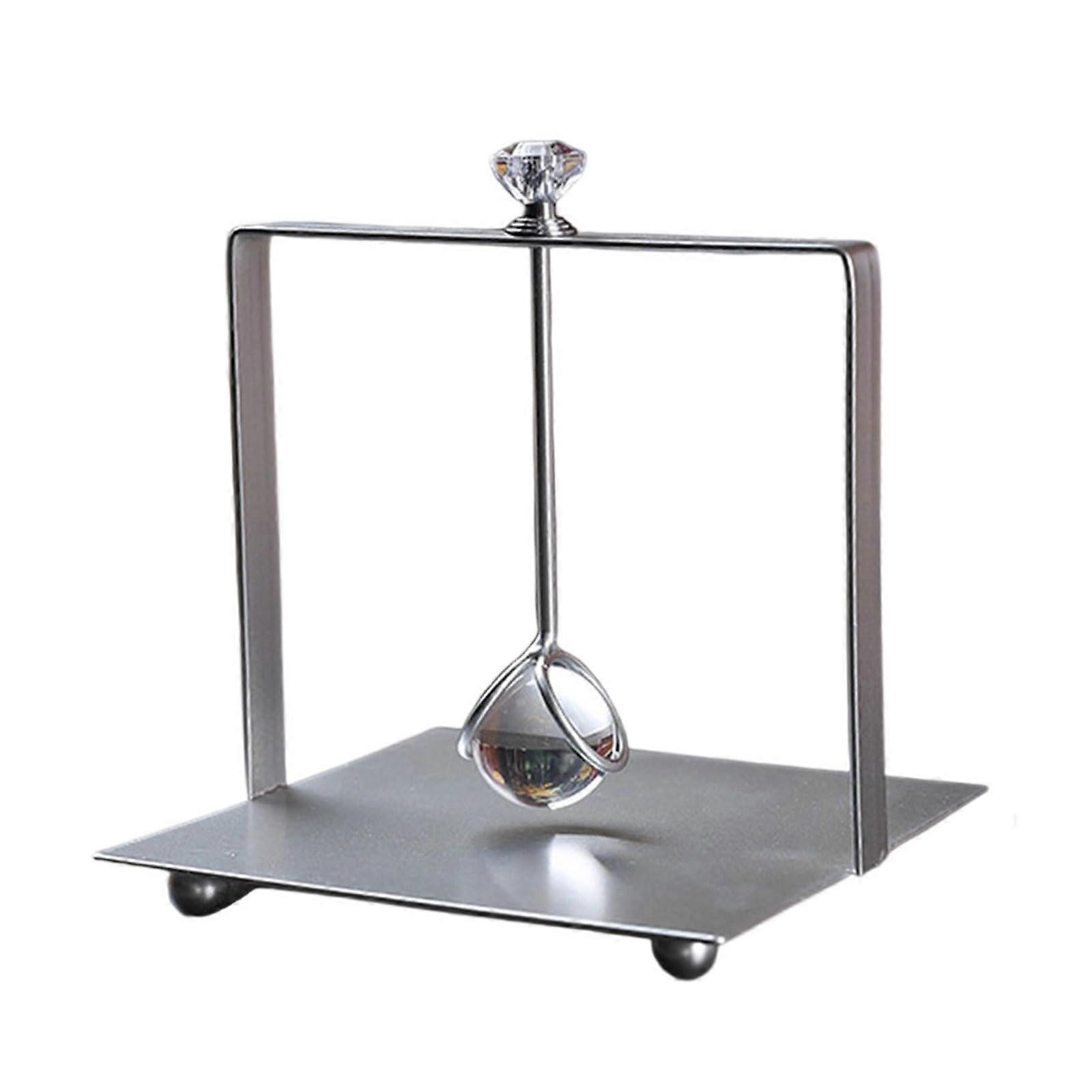 Crystal Tissue Holder with Elegant GoldPlated Finish, Weighted Base, 20cm DustResistant Design