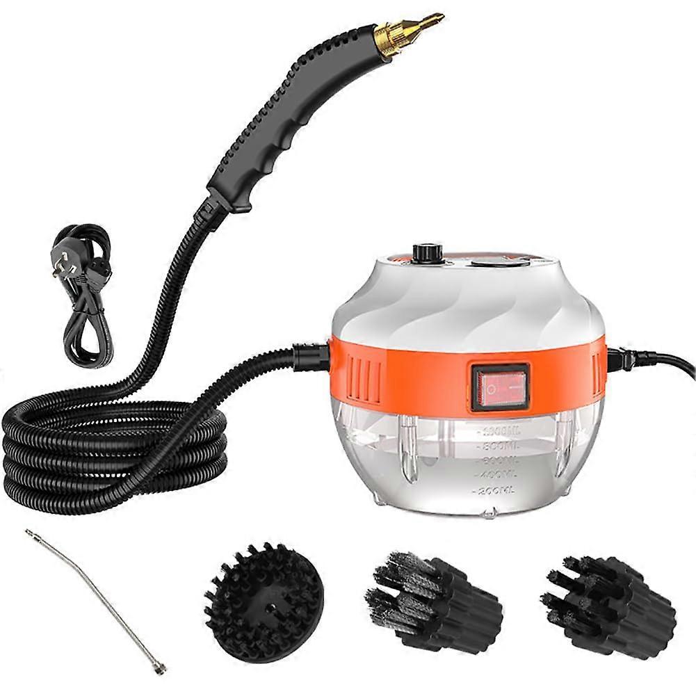 3800W Portable Steam Cleaner With 3 Brush Heads, 1000ml Water Tank, 6Speed Steam Output, Handheld Deep Cleaning Machine