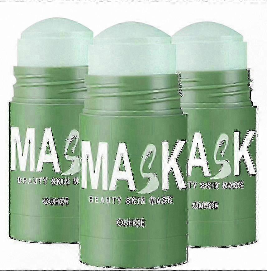 Facial Mud Stick for Acne and Blackheads - Green Tea Infused Deep Cleansing and Pore Refining Care Solution