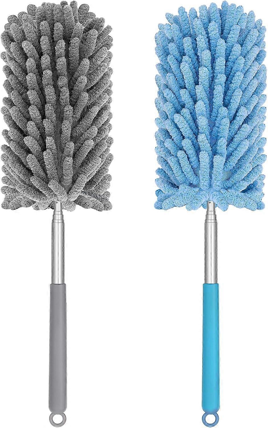 Microfiber Duster For Cleaning, Dusters With Telescoping Extension Pole, Extendable Washable Mini Du