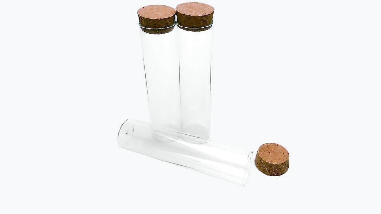 10 st 25 ml tomma glasflaskor med korkpropp, livsmedelsklassade provrörsburkar för förvaring, gör-det-själv-provrör