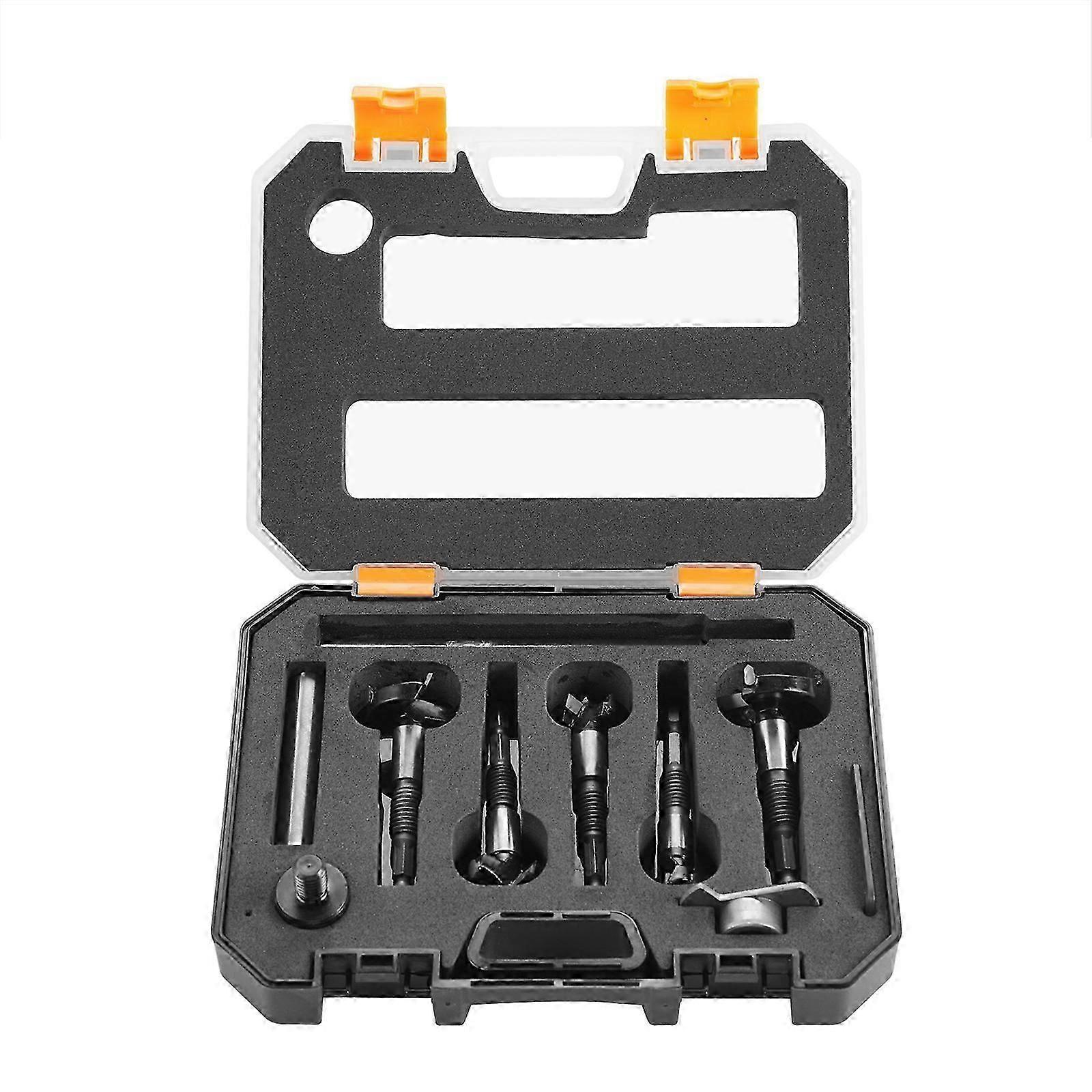 5Pcs Drill Bit Hinge Boring Bit Hole Saw Cutter Woodworking Tool Woodworking Drill Bit Hole Cutting Hole Opener Tool Cs