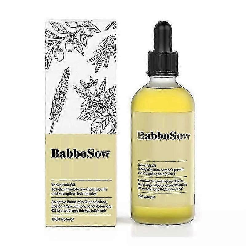 BabboSow髪密度エッセンシャルオイル、髪の成長のためのPURCオイル、天然髪密度エッセンシャルオイル