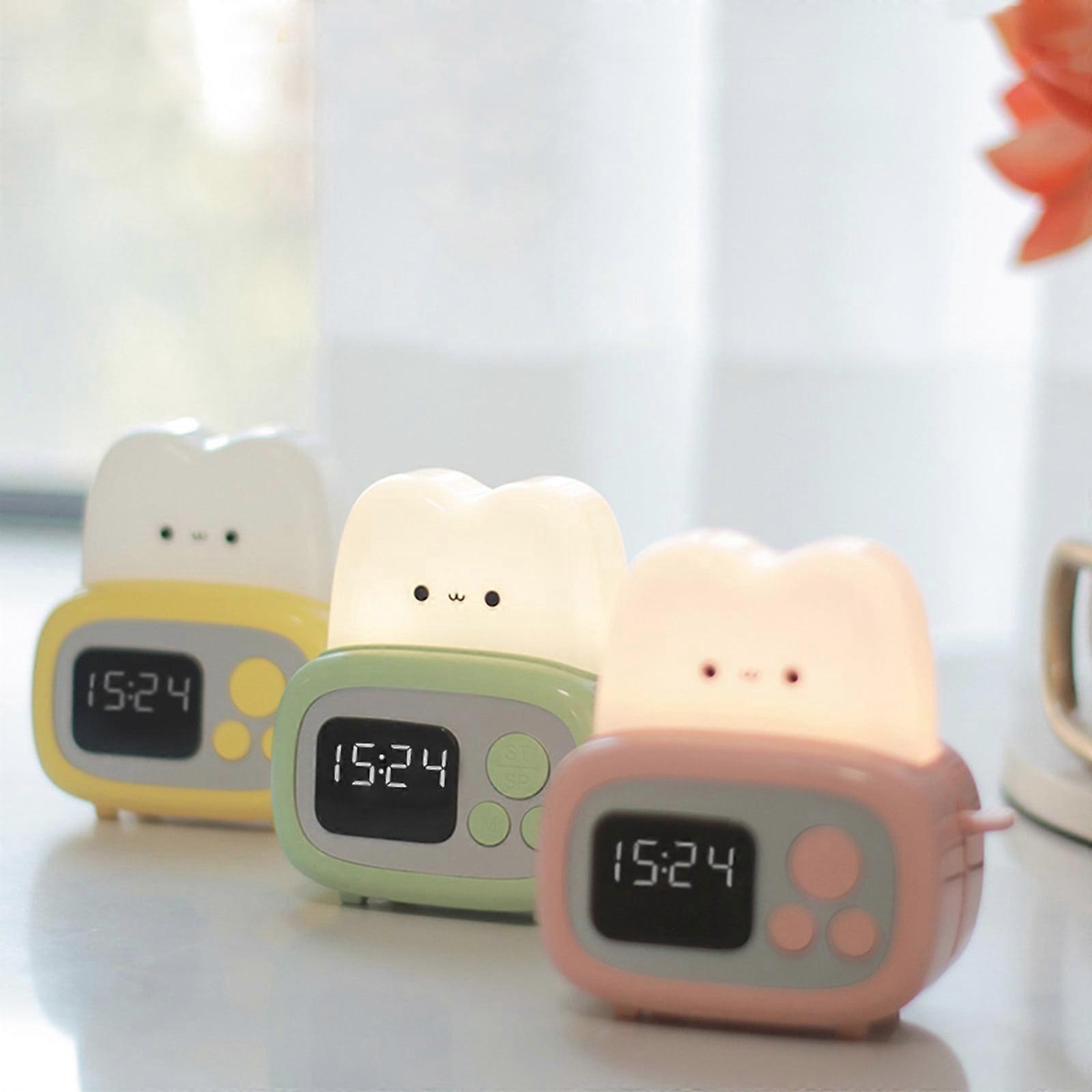 Jacenvly New Backpack Purse Time Toaster Alarm Clock Countdown Luminous Clock Usb Rechargeable Companion Sleep Timer Led Dimmable Bedside Night Light