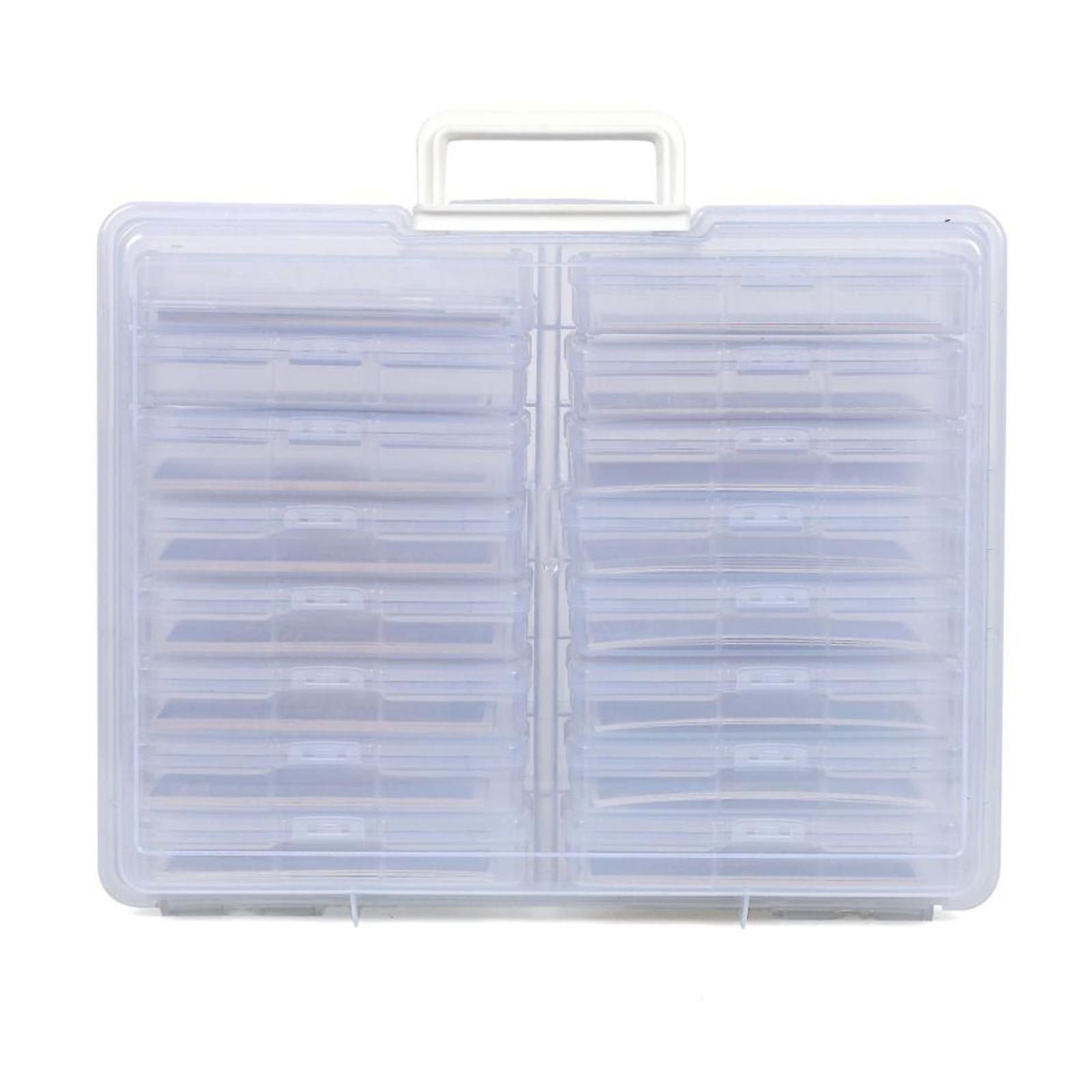 Clear Plastic Storage Container For Photos Documents And Seasonal Items Secure Lid Design Easy Access Light Stackable Multicolor
