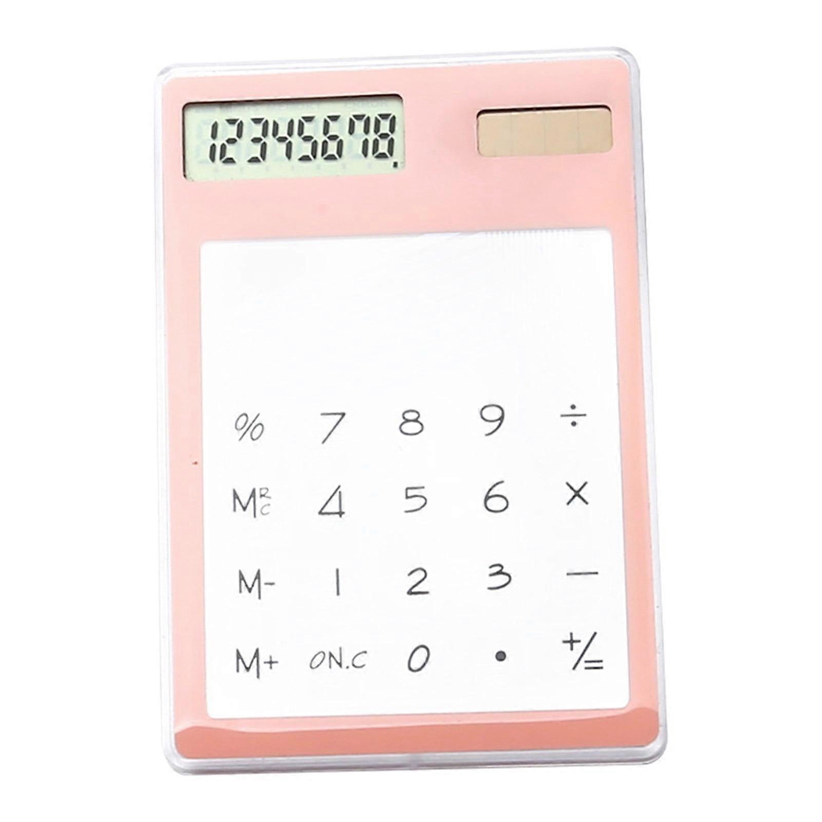 SLMOTUAE Calculator Desk Calculator Transparent Calculator, Solar Computer,Calculator With Solar Calculator, Screen Calculator