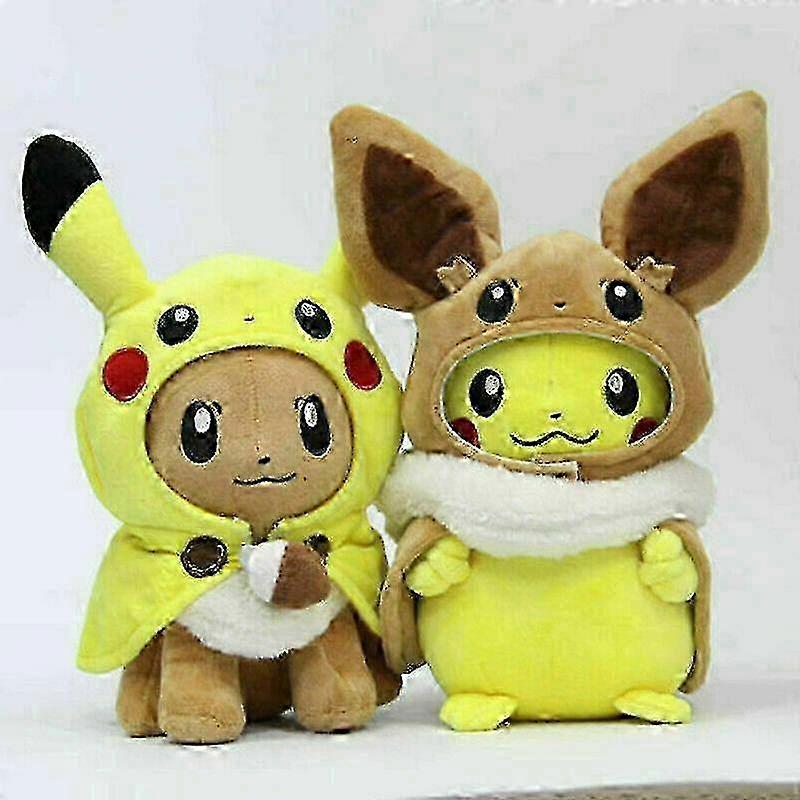 12" Pikachu Eevee Cosplay Anime Fylld Docka Gåva