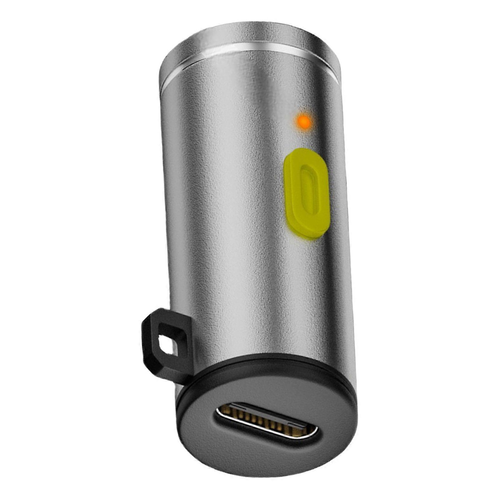 Windproof USB C Rechargeable Lighter Travel Friendly USB C Igniter Compactly Electric Lighter for Outdoor Activity  silver