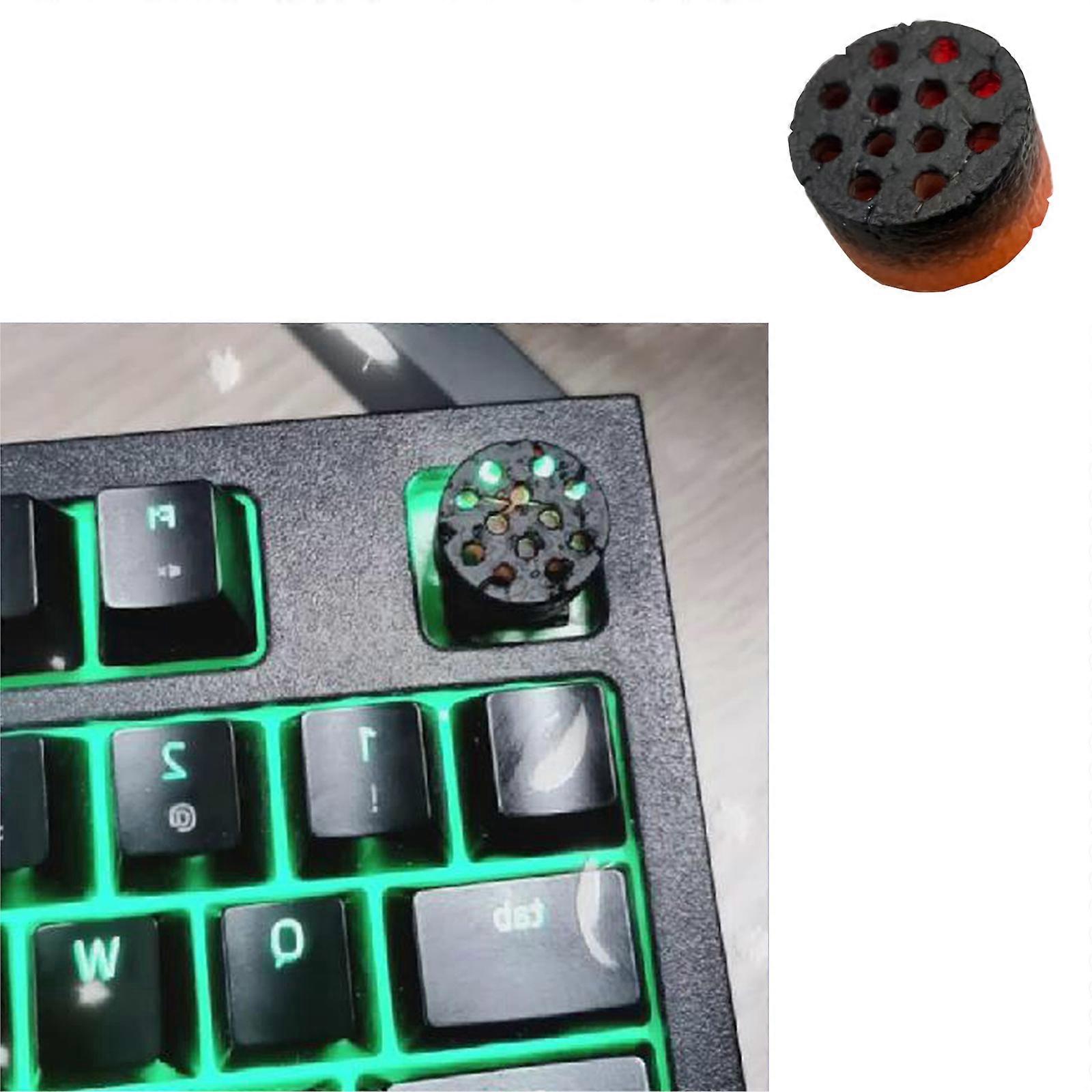 Honeycombs Coal Resins Keycap With Superior Transparencys Three-Dimensionals Keycaps for Mechanical Gaming Keyboards Multicolor