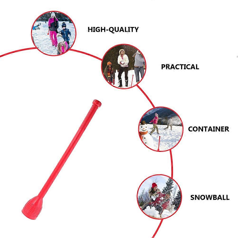 2Pcs Snowball Thrower PP Snowball Thrower Stick Snowball Launcher (Random Color)