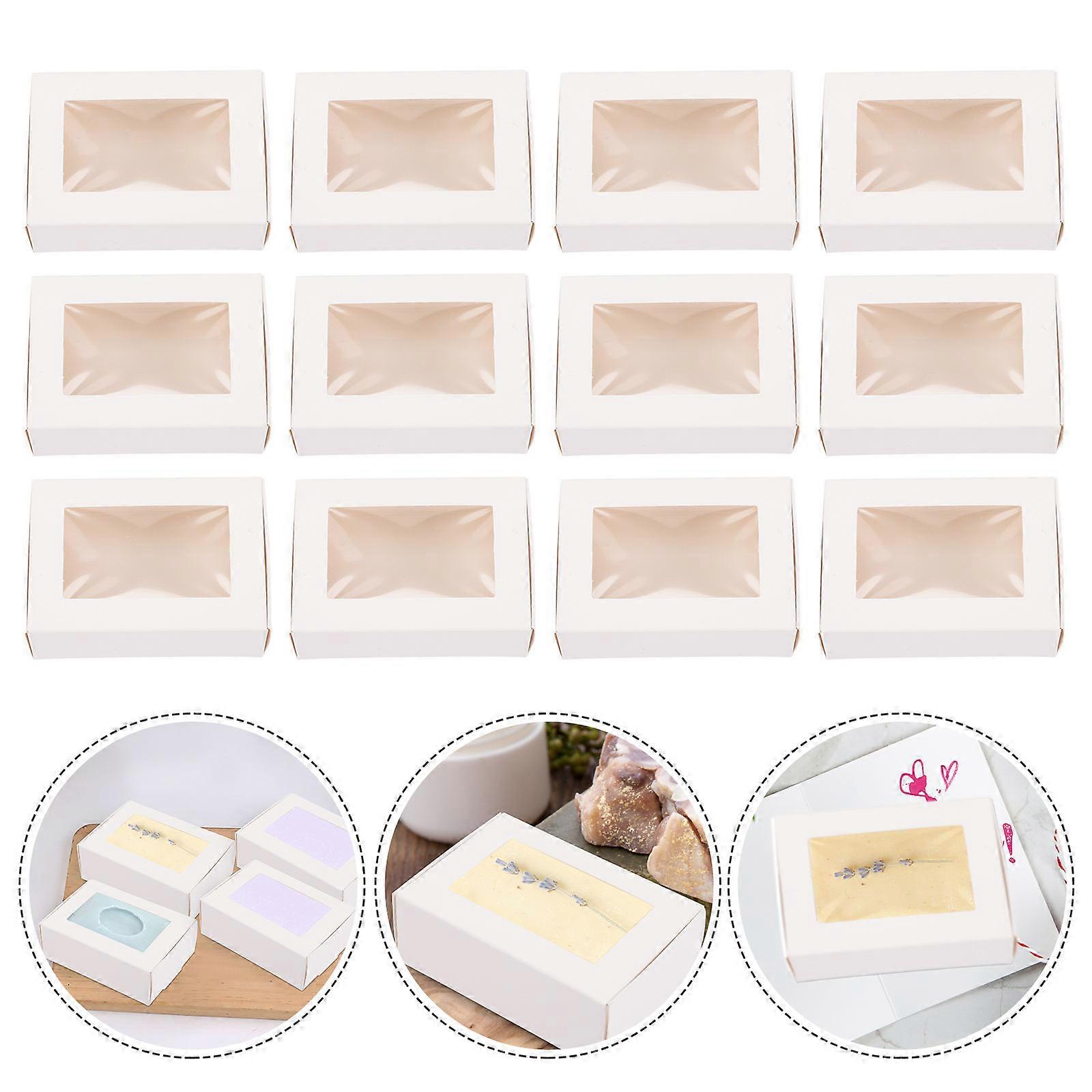 Soap Packaging Boxes Small Paper Boxes for Storage 30Pcs Kraft Soap Box