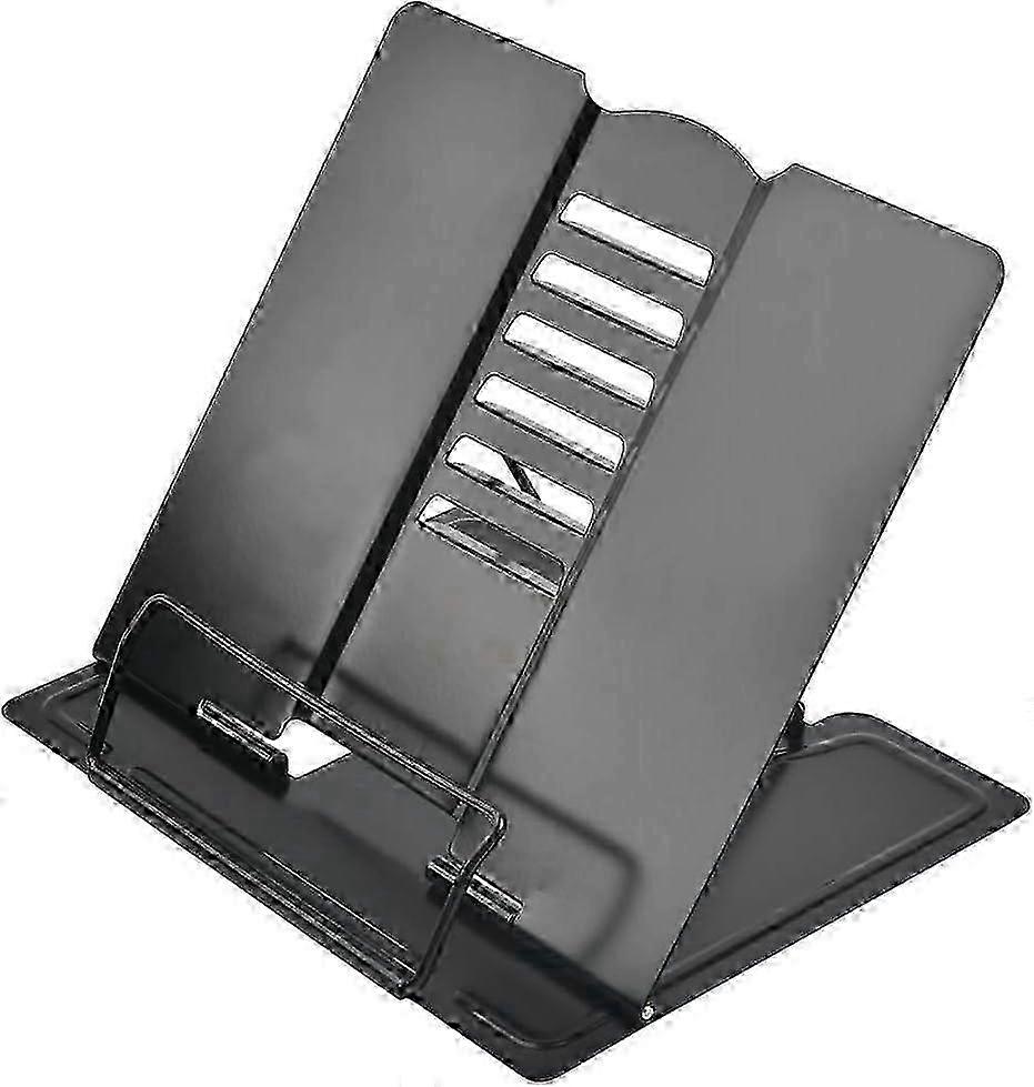 Foldable Document Holder with Non-Slip Base and Movable Clips