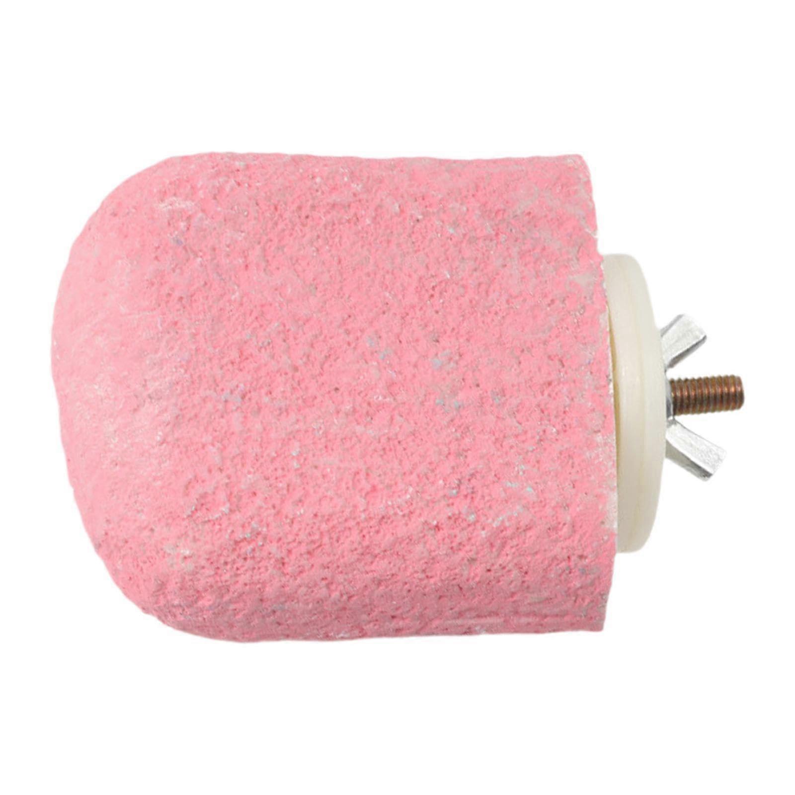 Bird Perch Platform Parrot Stand with Beak Grinding Surface for Macaws Parakeets Cockatiels Pink