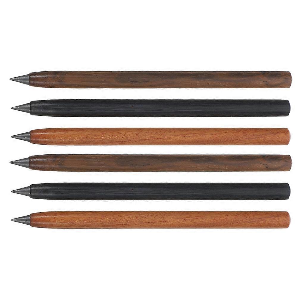 Back to School Pencils Solid Wood No Sharpening Needed 6Pcs for Writing Use