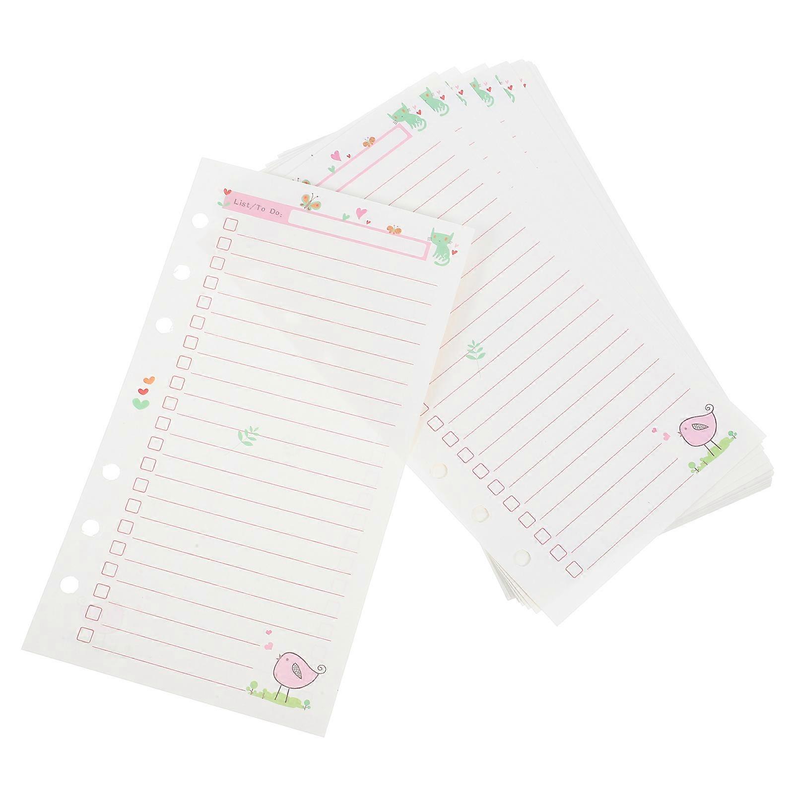 Refill Paper Binder Inserts for Planner Function 1 Book Loose Leaf