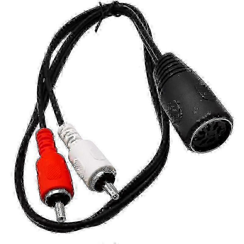 Midi-kaapeli 7-nastainen Din-naaras - 2 Dual Rca urospistoke o kaapeli 1,5 m Din 7pin - 2RCA urosjohto 0,5 m 1m 1,5 m