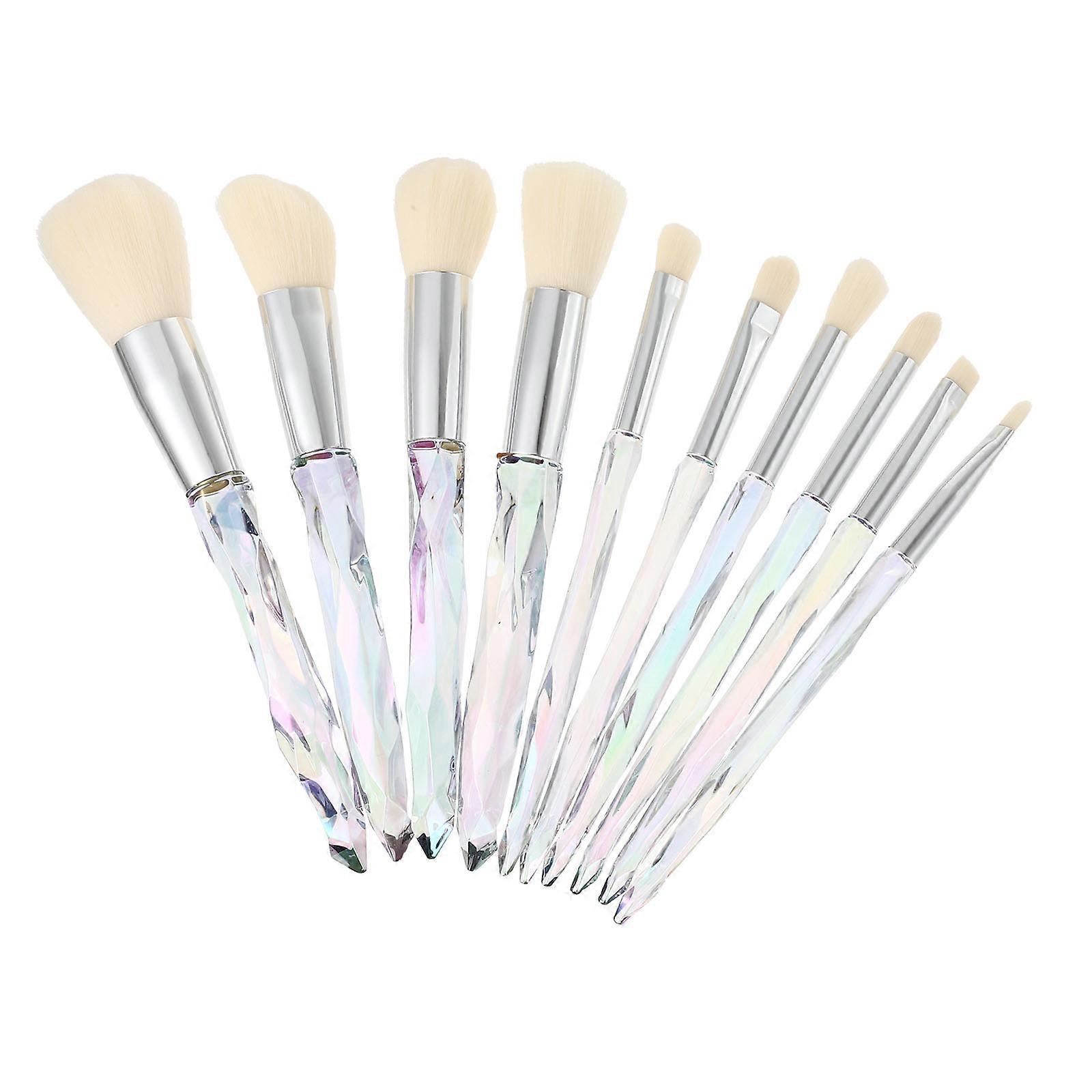Eyeshadow Brush Practical Makeup Brush for Makeup 2Sets with Crystal Handle