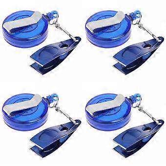 4X Flugfiske Nippers Linklippare Clipper Tie Snabb Nail Knot Tying Tool med Fiske Zinger Retractor Snips Verktyg Kit