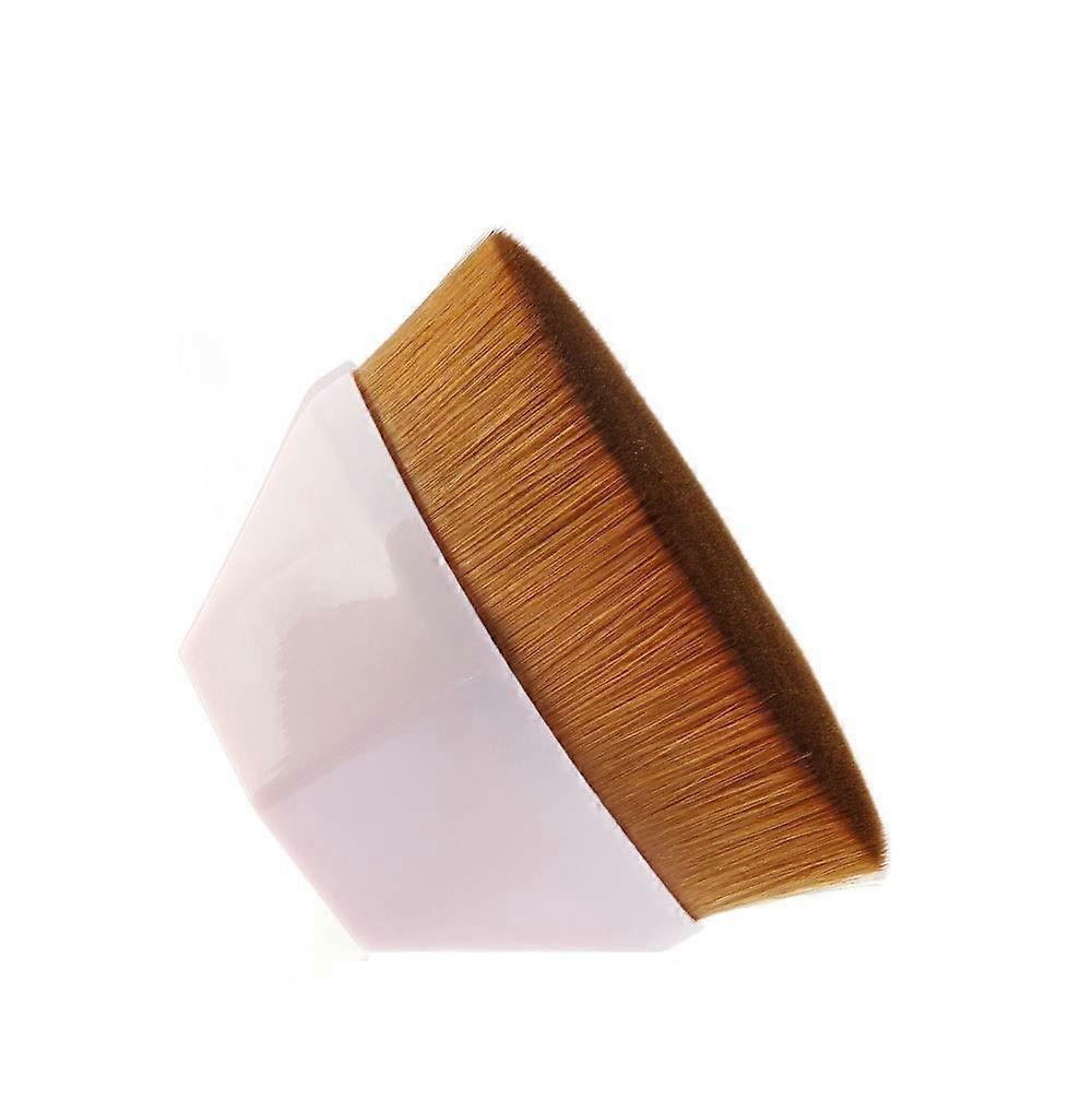 Foundation Brush Flat  Kabuki for Liquid and Powder Makeup with Ergonomic Handle and Case