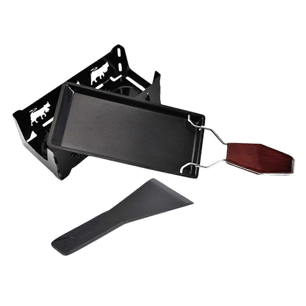 Raclette Grill Pan Nonstick Easy Clean with AntiScalding Handle for Cheese, Baking, Picnic