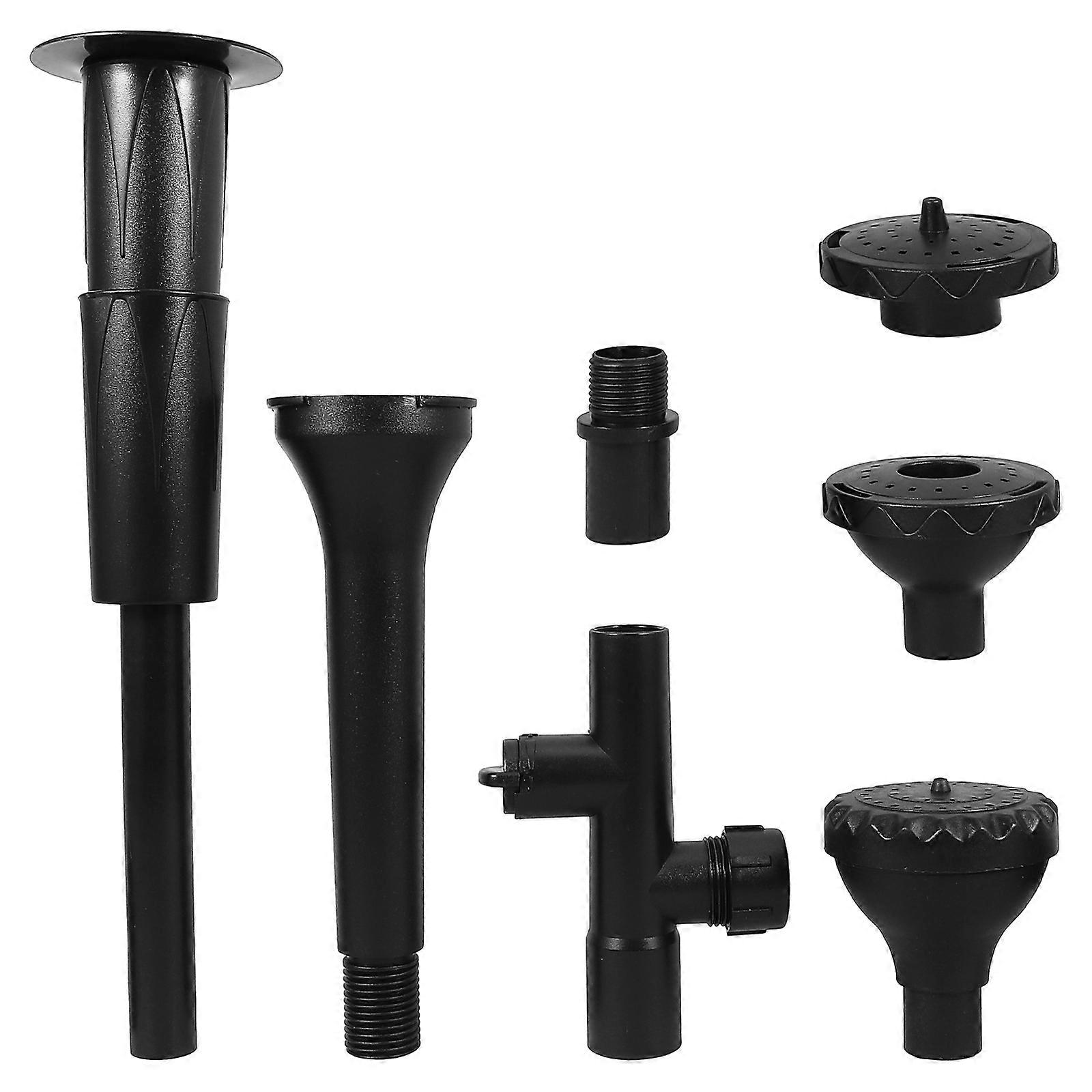 Pond Pump Filter Nozzle Set for Aquarium Fountain with Plastic Pump Adapters
