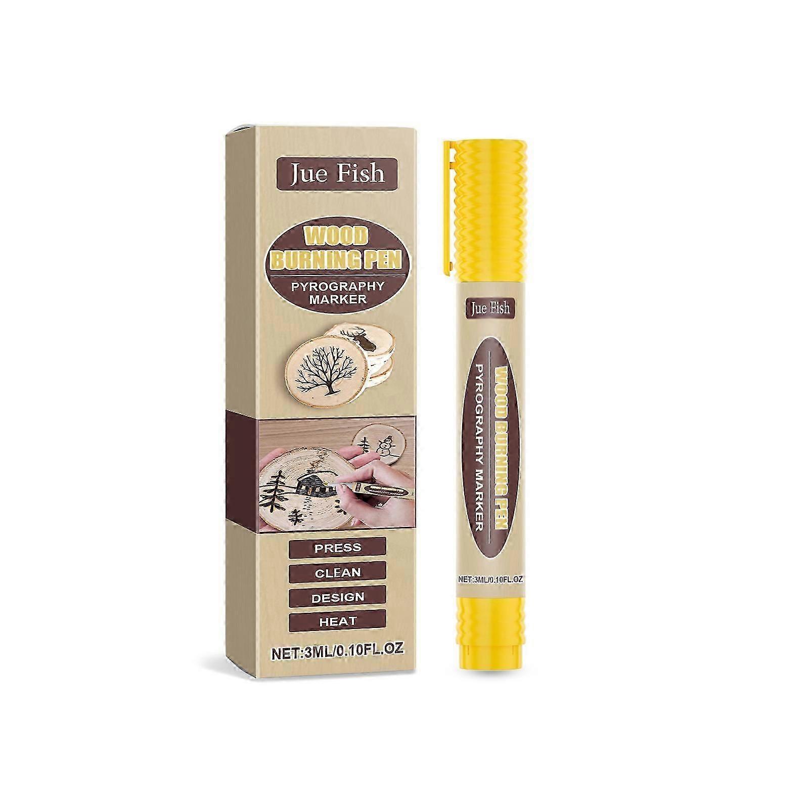 Wood Burning Pyrograph Pen for DIY Coasters & Art  Easy, Reusable, Creative Tool