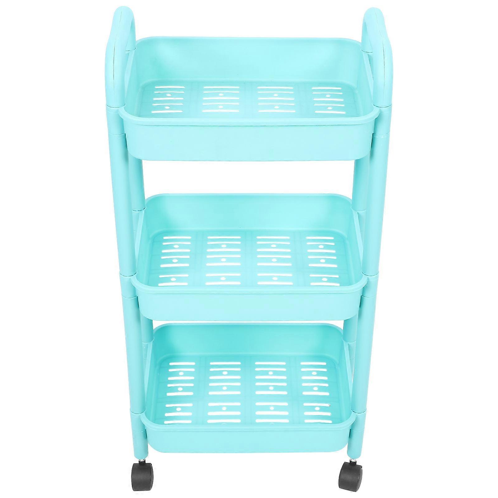 Rolling Cart Organizer 3-Layer Rack for Room Storage