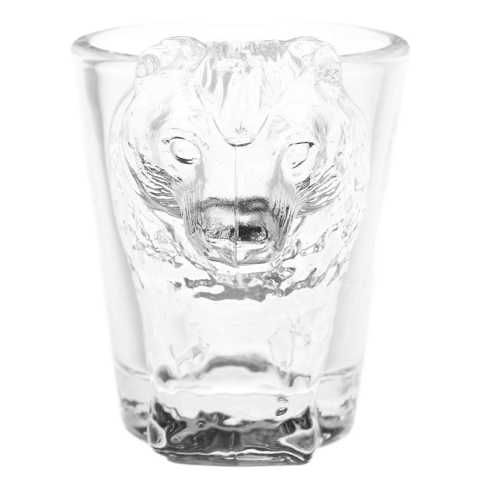 Clear Animal Design Bear Mini Glasses for Party