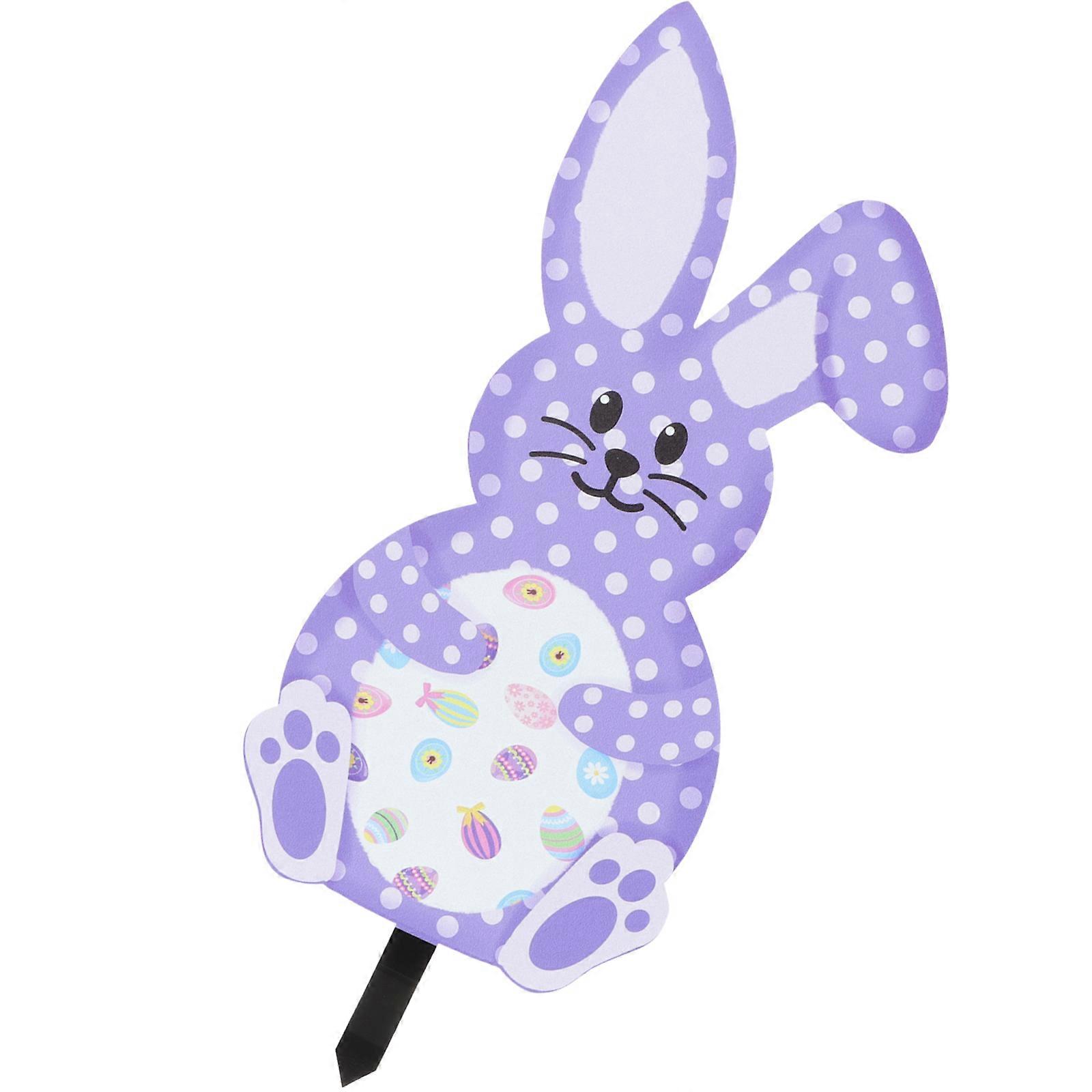 Rabbit Garden Stake Easter Yard Decoration for Outdoor Use