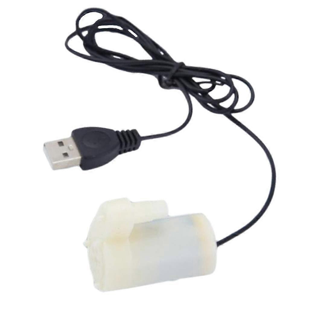 USB Micro Submersible Pump 3/5/6V Vertical Water Pump for Hydroponics, Fountains, Ponds, and Aquatic Systems