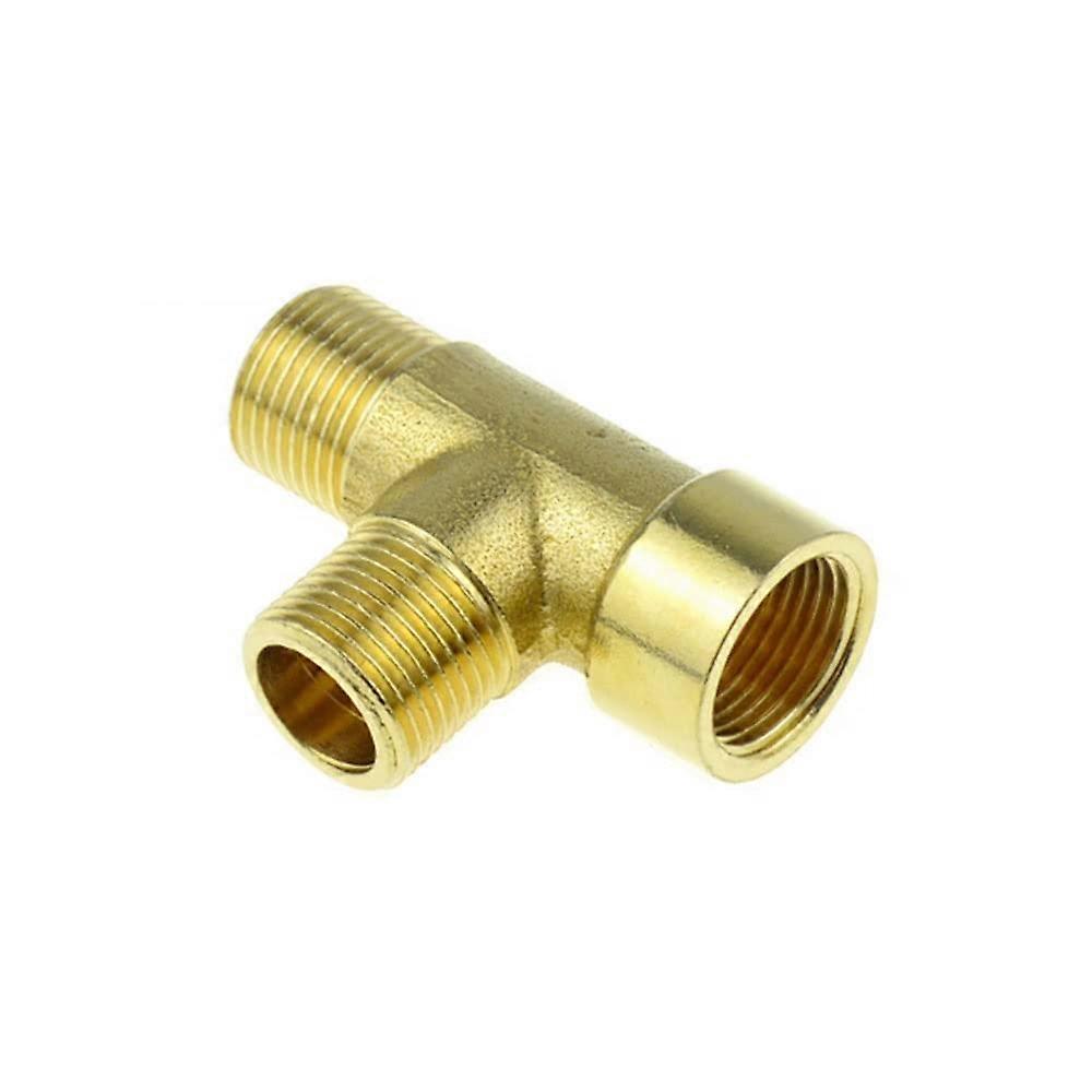 Brass Pipe Fitting Tee Elbow 2 Way 3 Way 1/8 1/4 3/8 1/2 3/4 Female/Male Thread Copper Water Gas Oil Tube Adapter