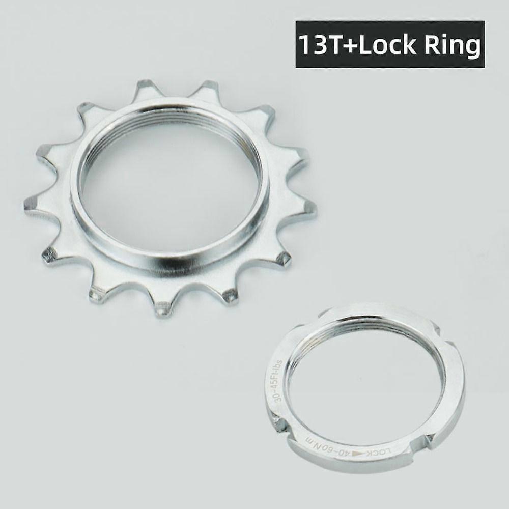 Roue libre de v��lo 13T 14T 15T 16T 17T 18T, anneaux de verrouillage filet��s, en acier au carbone, engrenages de roue de v��lo, piste fixe �� 1