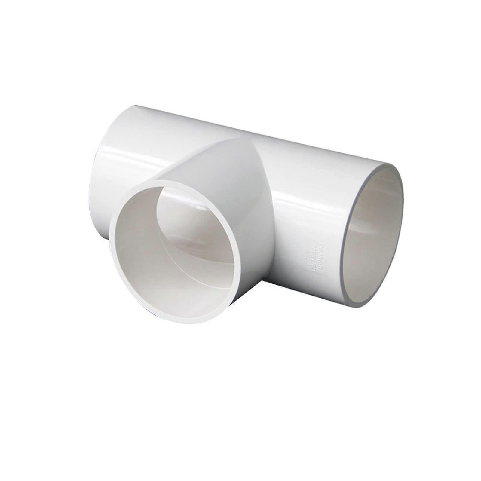 10pcs 25mm PVC Tee Connector Slip Fitting for Irrigation Systems and Triple Pipe Connection