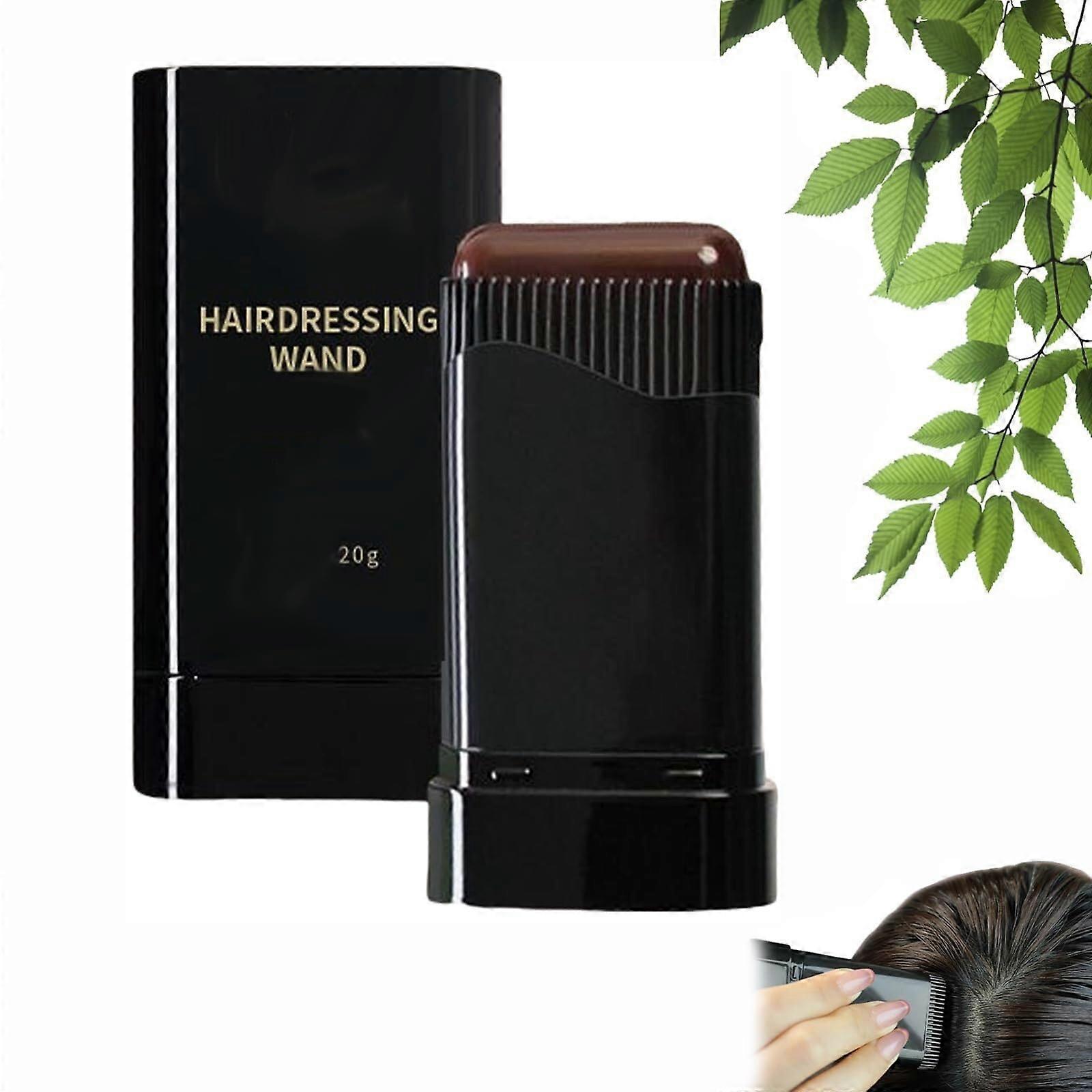 Waterproof Root Touch Up Stick with BuiltIn Comb for Instant Gray Hair Coverage, 02# Coffee