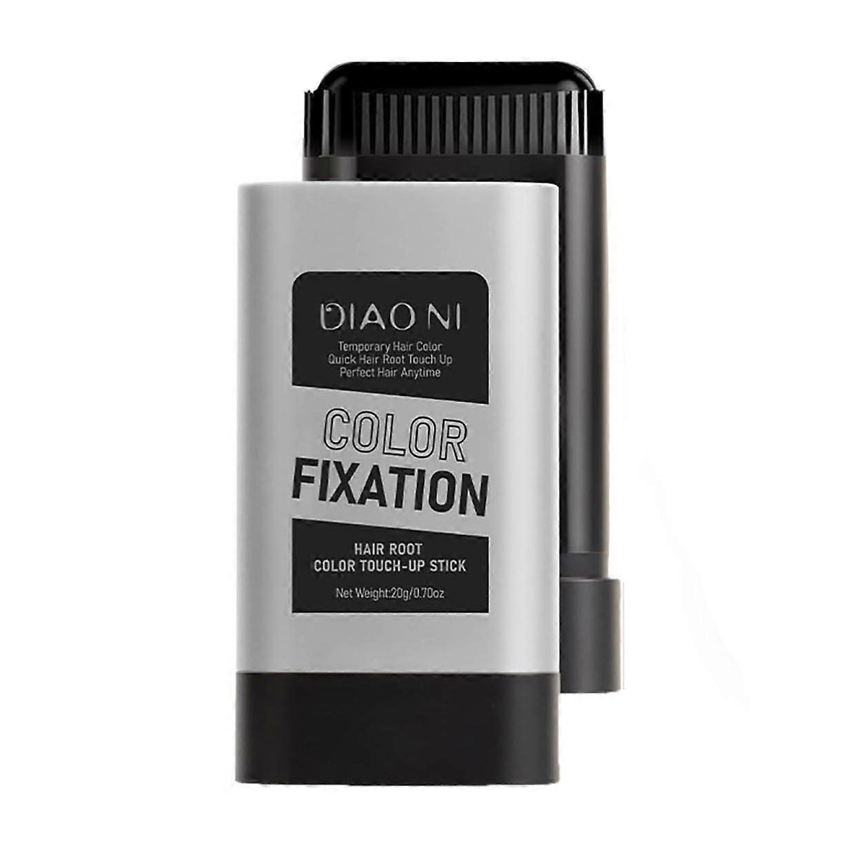 Black Hair Dye Stick for Gray Coverage, Temporary Hair Color Comb with Easy Parting, Black 1