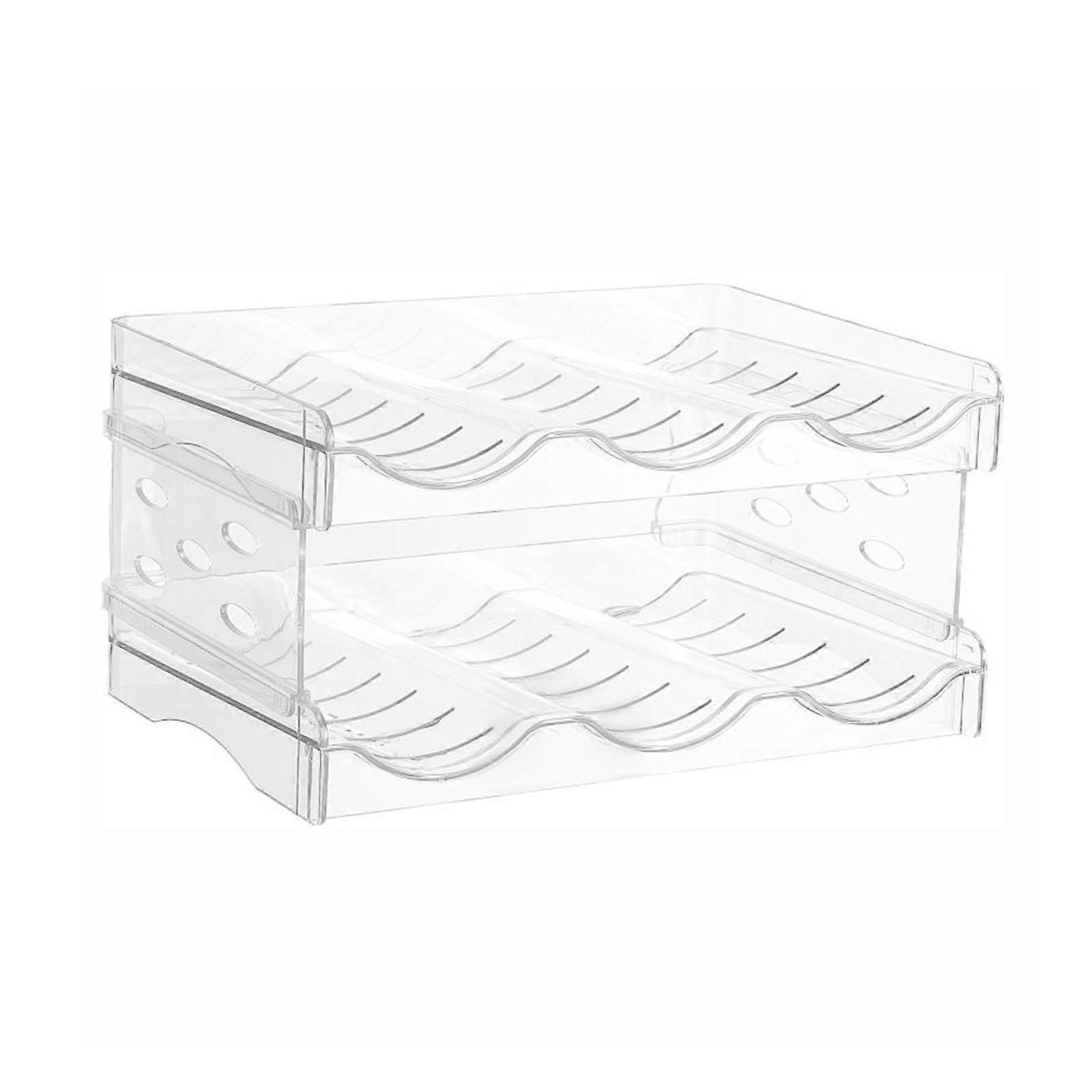 Stackable Detachable 3Tier Water Bottle Organizer Rack for Kitchen and Fridge Storage