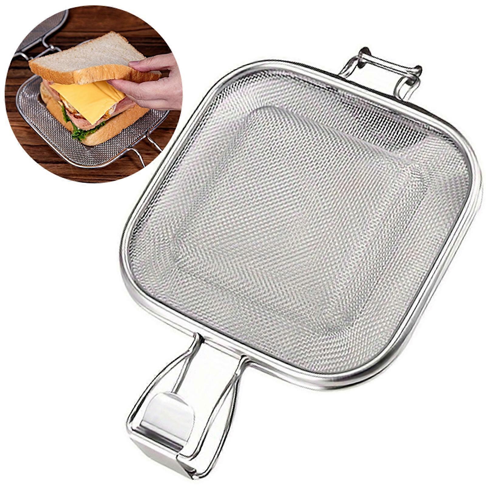 Panier de gril �� Sandwich, filet antiadh��sif pour petit d��jeuner, pour griller, barbecue, Camping en plein air