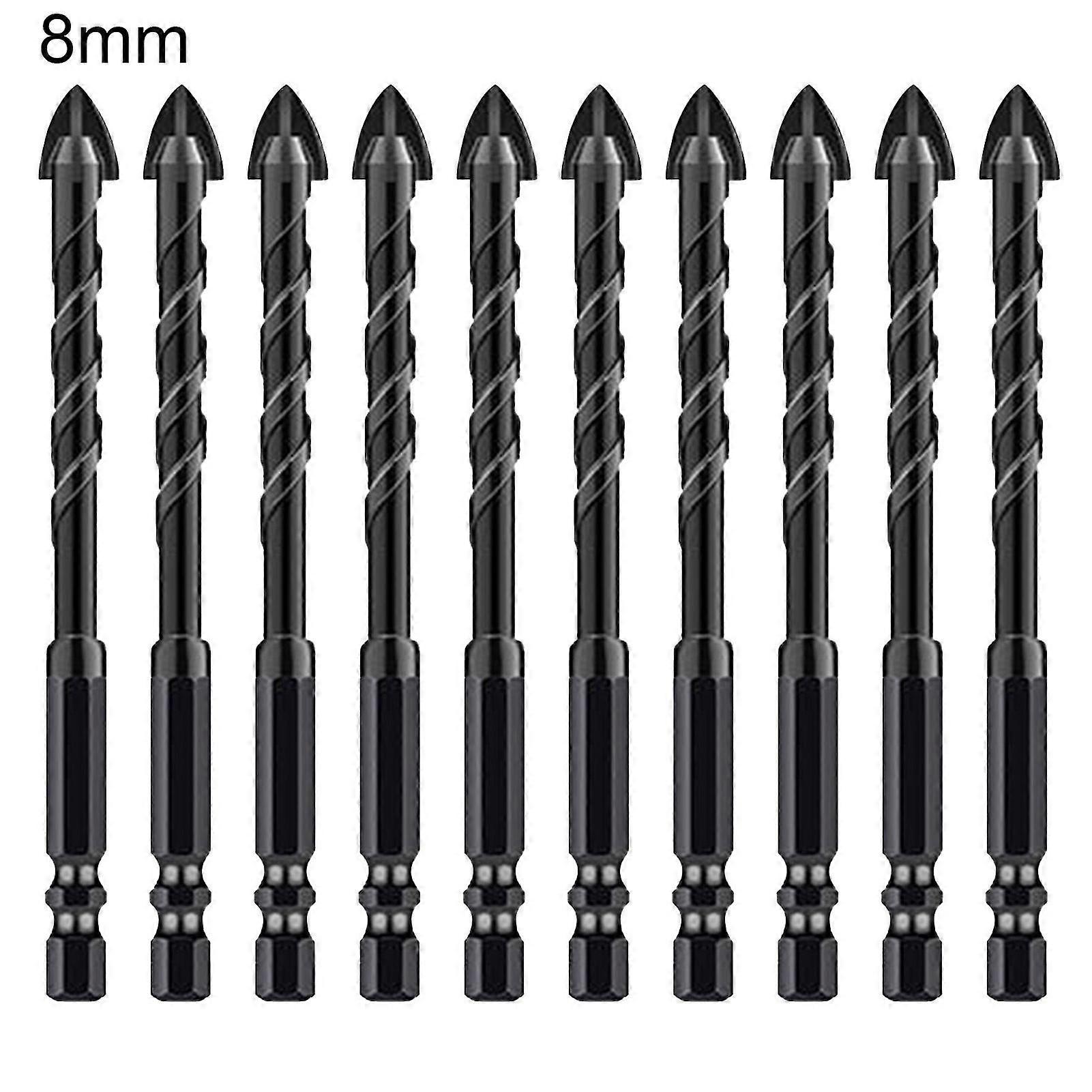 5/10pcs Drill Bits Set Sharp Tip Quick Chip Removal Multipurpose Extended Masonry Drill Bits Hole Opener For Ceramic Brick Glass