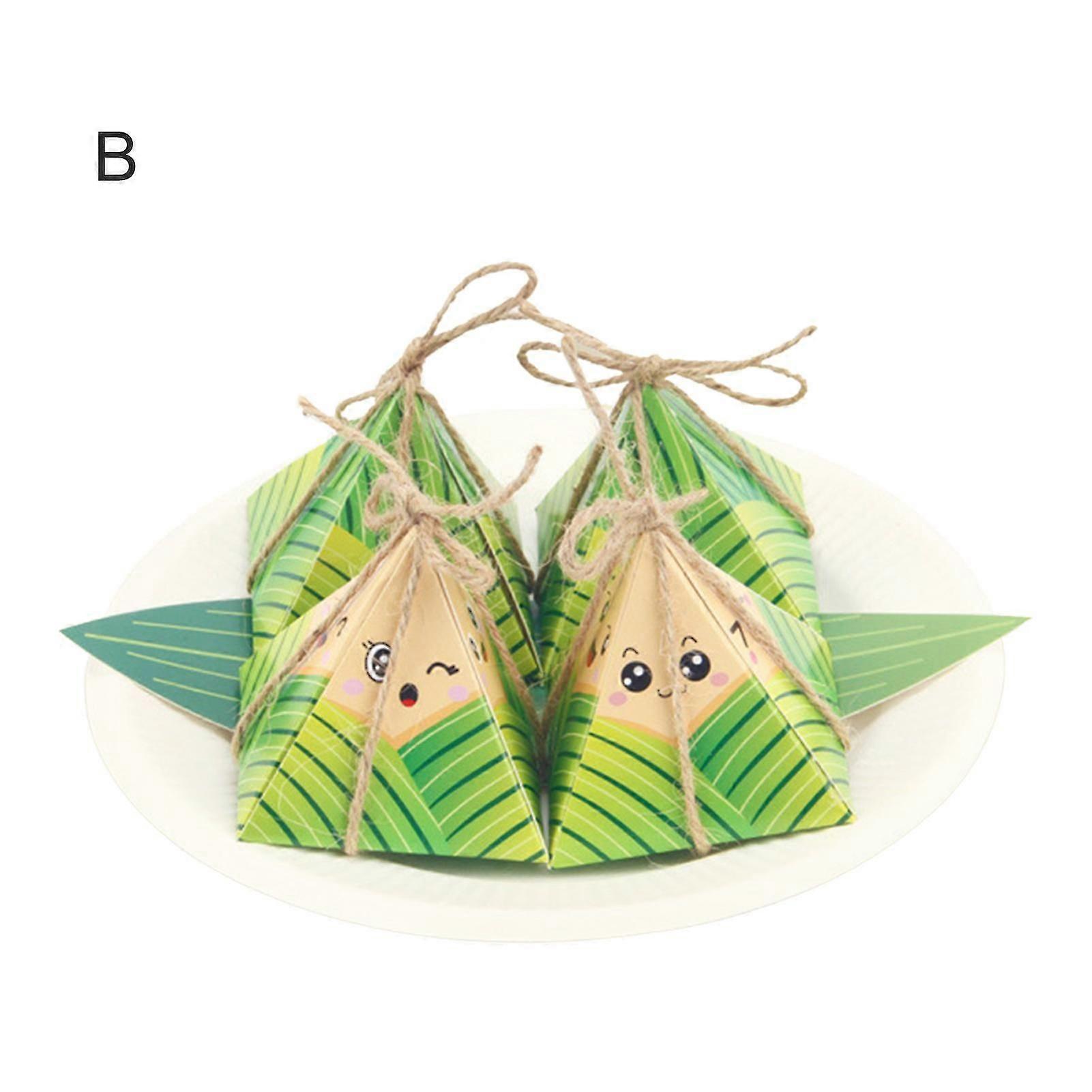 1 Set Paper Handcraft Handmade Three-dimensional Rice Dumpling Design Chinese Festival Paper Craft Kit For Education